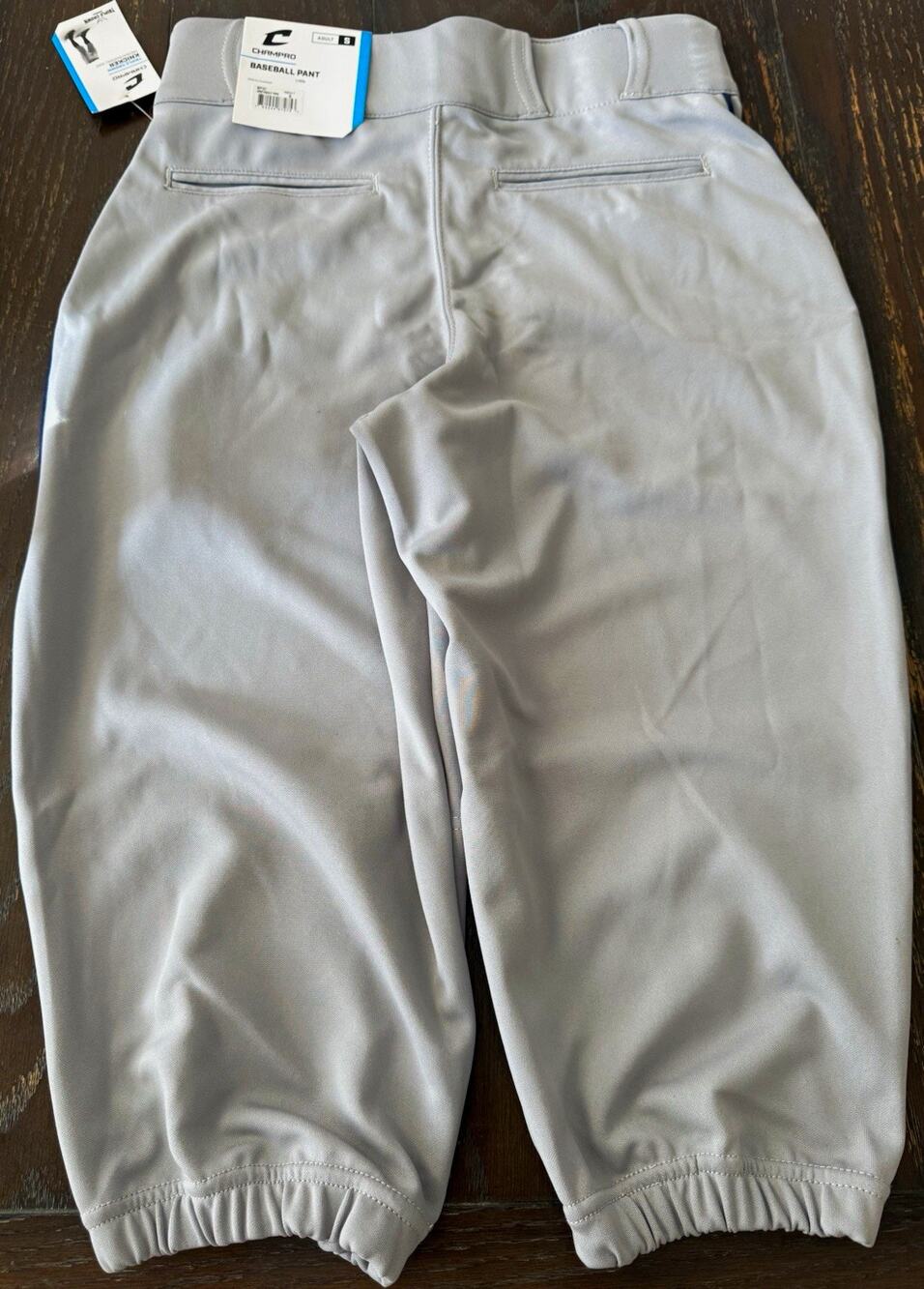 Champro Triple Crown Premium Knicker Baseball Pant Adult Size S Gray/Blue